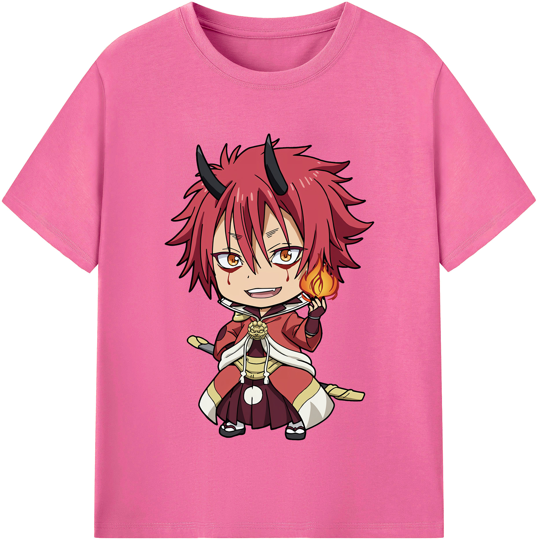 （画像用） 転スラ Regarding Reincarnated to Slime レディースカジュアルプリントTシャツ（綿100％）